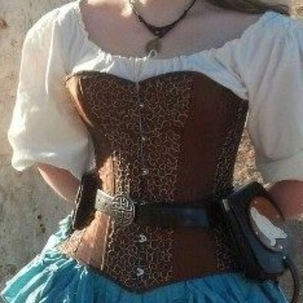 Copper overbust corset - Picture 2 of 5